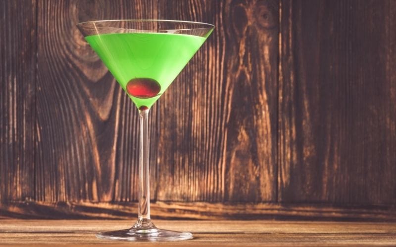 Japanese Slipper in a Martini Glass