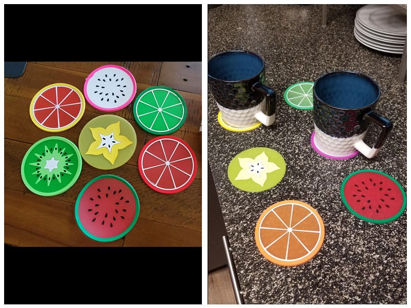 JASSINS Fruit Coaster for Drinks - Most Fun Design review