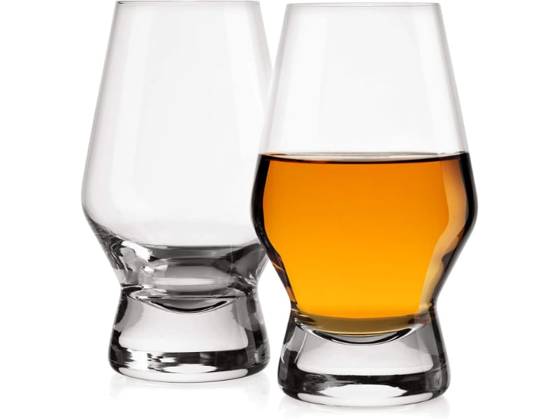 JoyJolt Halo Crystal Whiskey/Scotch Glasses