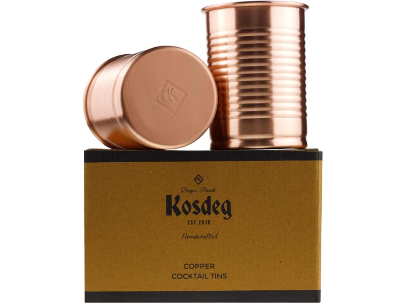 Kosdeg Copper Cocktail Tins with a gift box
