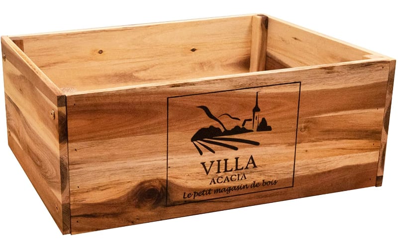 Large Wooden Wine Crate 