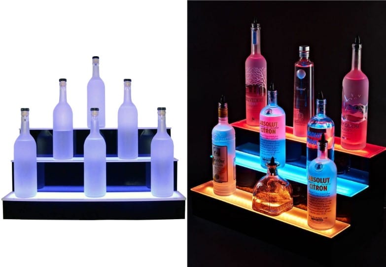 Liquor Display Shelf with LED Lights