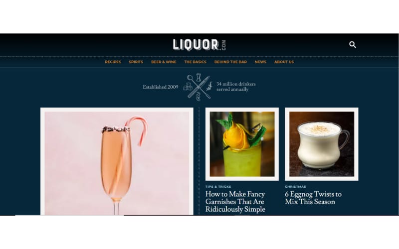 Liquor.com website