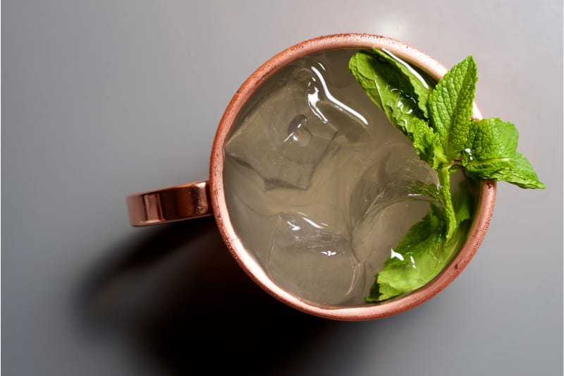 Low Carb Minty Moscow Mule 