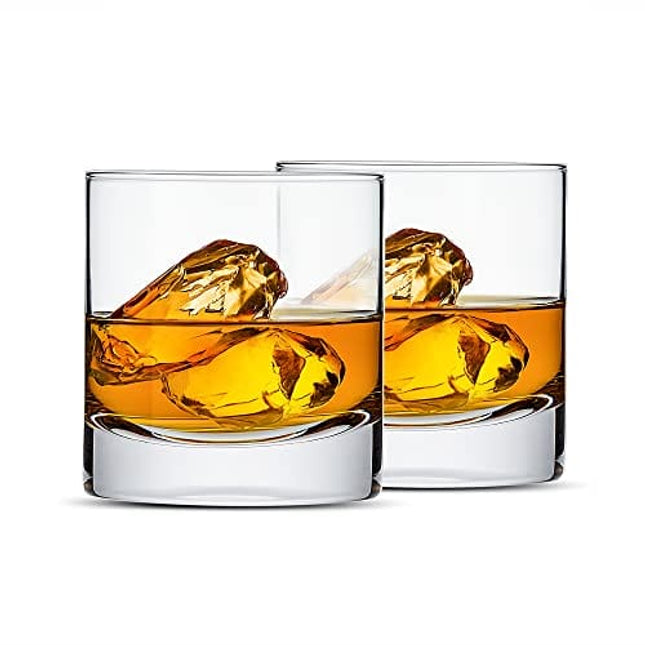 Farielyn-X Old Fashioned Whiskey glasses (Set of 6), 11 Oz Unique Bourbon  glass, Ultra-clarity Double Old Fashioned Liquor Vodka