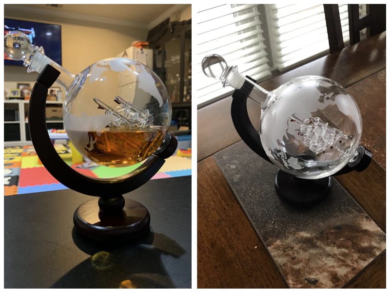 Monterey Crystal Etched Globe Whiskey Decanter Customer Review