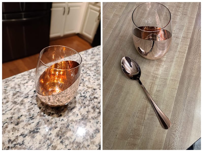 MyGift Modern Copper Stemless Wine Glasses review