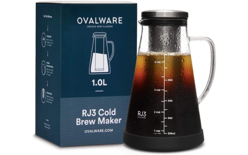Ovalware Airtight Cold Brew Iced Coffee Maker