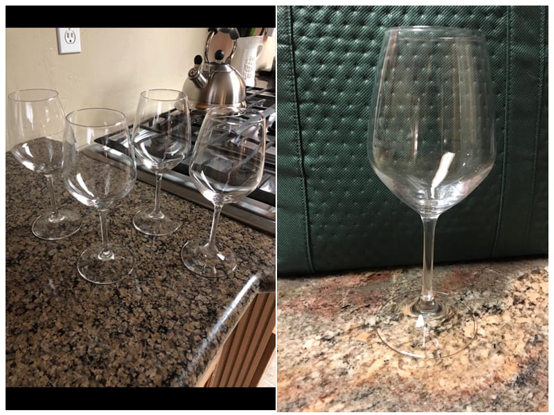 Silver Sparkle Acrylic Wine Glass in Unbreakable BPA-Free Tritan™