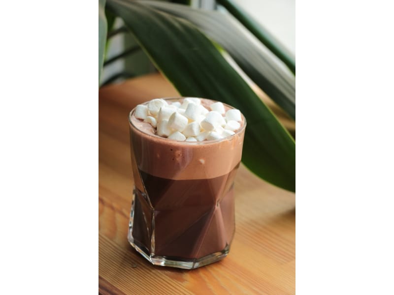 Salted Caramel Rum Hot Chocolate