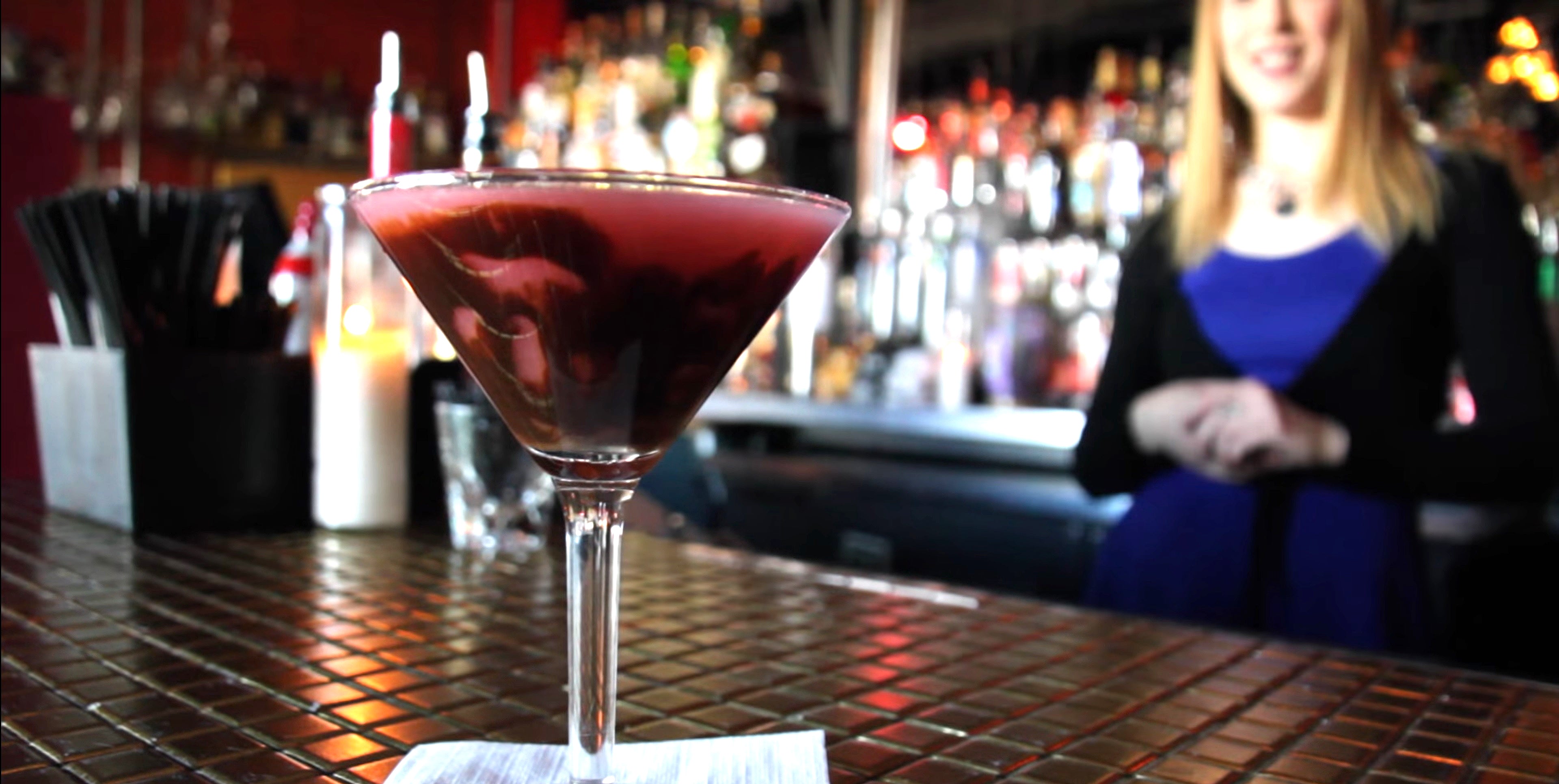 The Flycatcher's Chocolate Cherry Martini