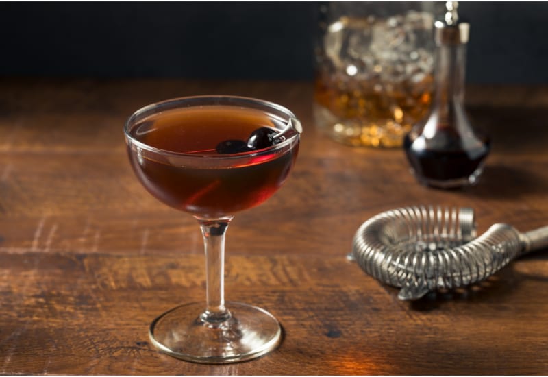 Refreshing Boozy Manhattan Cocktail