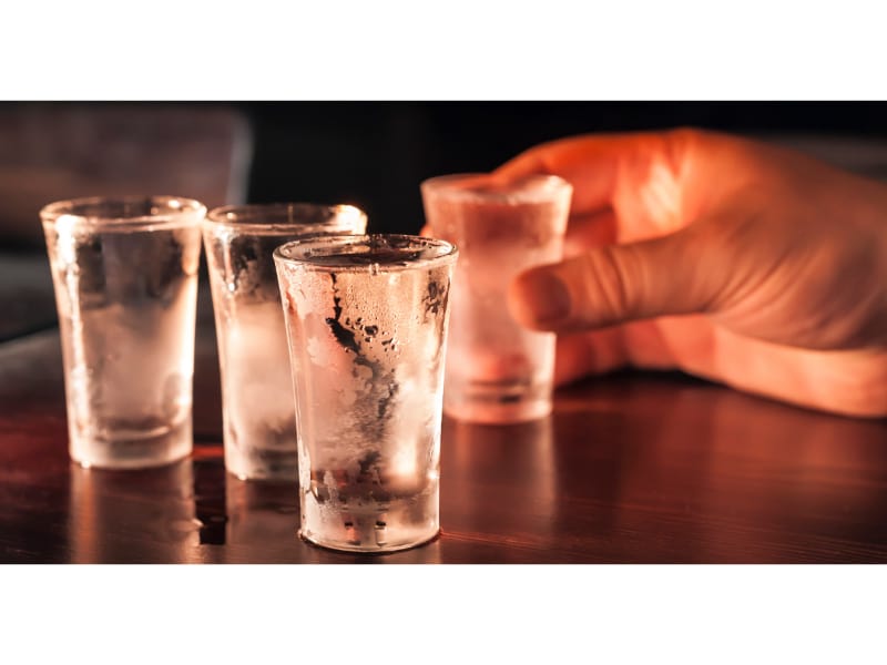 Four chilled shotglass