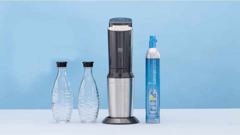 SodaStream Aqua Fizz with bottles and cartridge