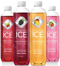 Four flavors of Sparkling Ice Sparkling Water