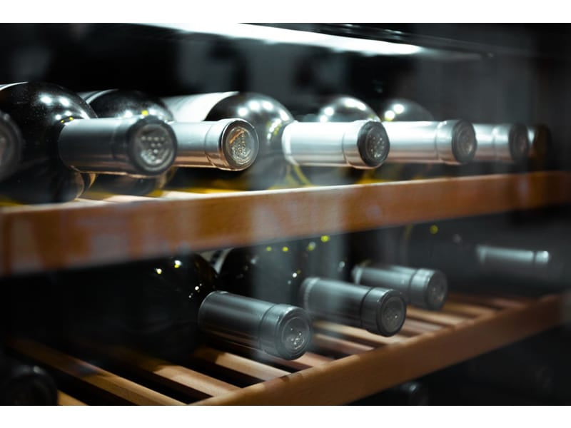 wine stored in fridge