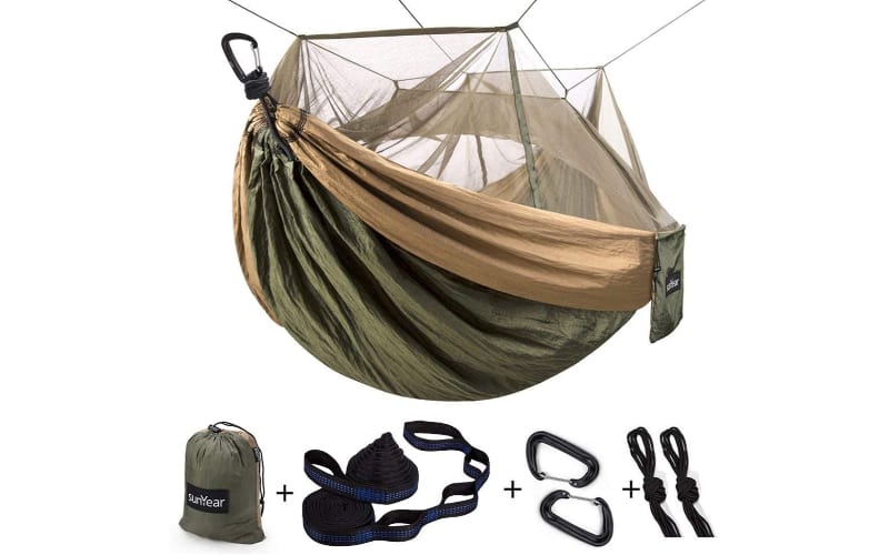 Sunyear Camping Hammock with Bug Net