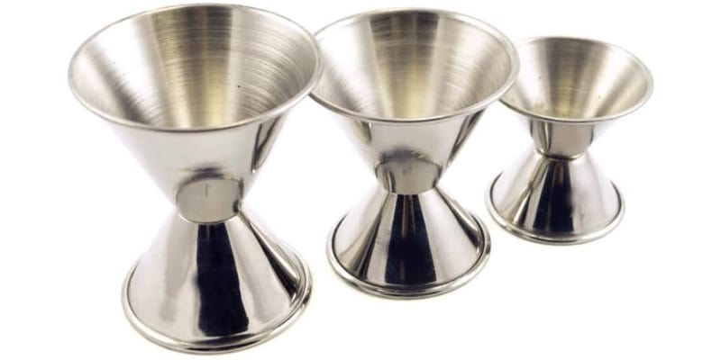 Tezzorio Set of 3 Stainless Steel Double Jiggers