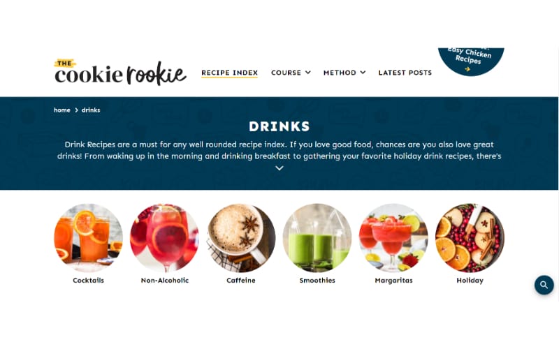 The Cookie Rookie website
