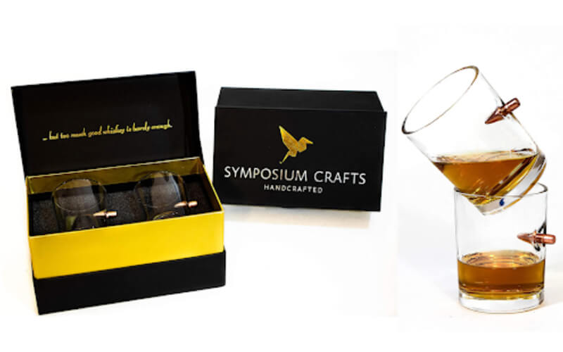 Handcrafted .308 Bullet Whiskey Glasses