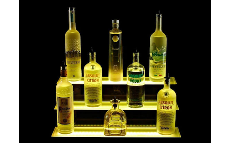 ECUTEE 3-Tier Liquor Bottle Display