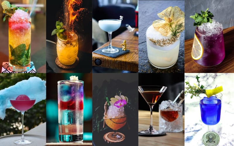 Various cocktails to choose from