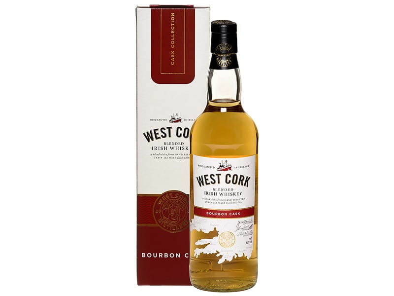 West Cork Bourbon Cask Irish Whiskey with box