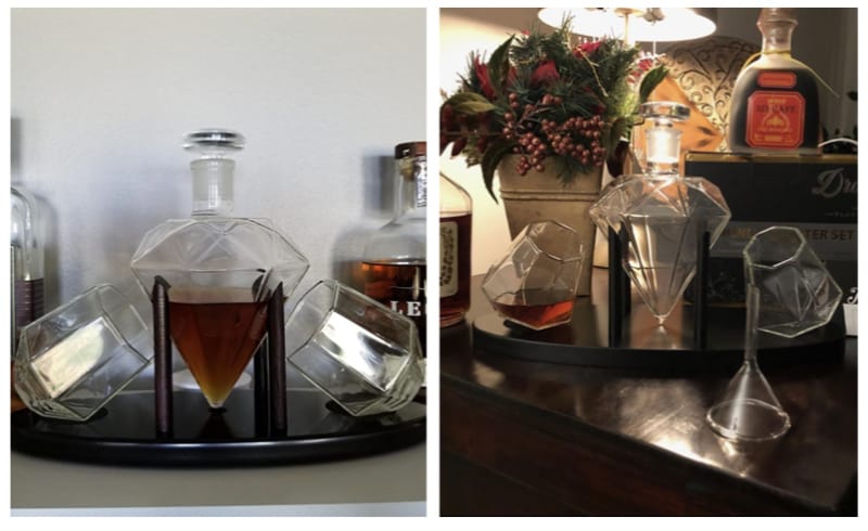 Whiskey Decanter Diamond-Shaped with Glasses Customer Review