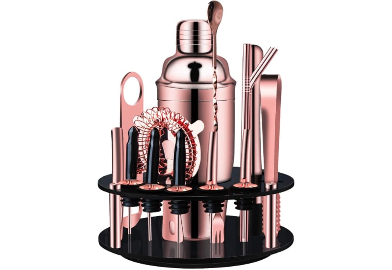 Cocktail Bartender Shaker Making Set Kit (Rose Gold Edition) –  3brothersliquor