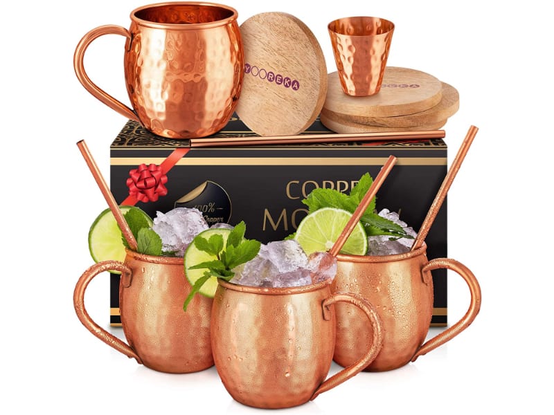 Yooreka Moscow Mule Mugs as a gift set