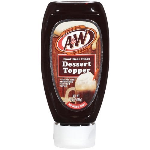 A&W Root Beer Float Dessert Topper 14 Oz. Bottle (Pack of 3)