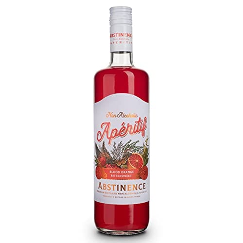 Abstinence Spirits Blood Orange Aperitif | Award Winning Non-Alcoholic Spirit | 750ml