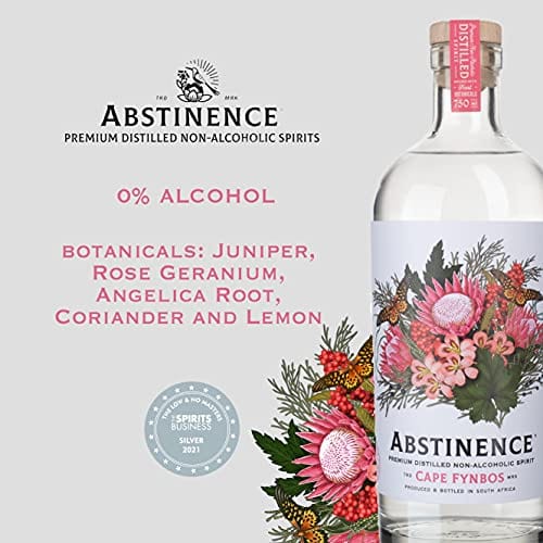 Abstinence Spirits Cape Floral | Award winning Non-Alcoholic Spirit | Calorie-free, Sugar-free | 750mlâ¦