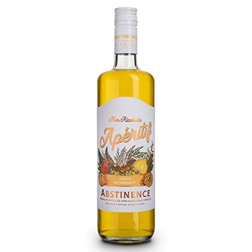 Abstinence Spirits Lemon Aperitif | Award Winning Non-Alcoholic Spirit | 750ml