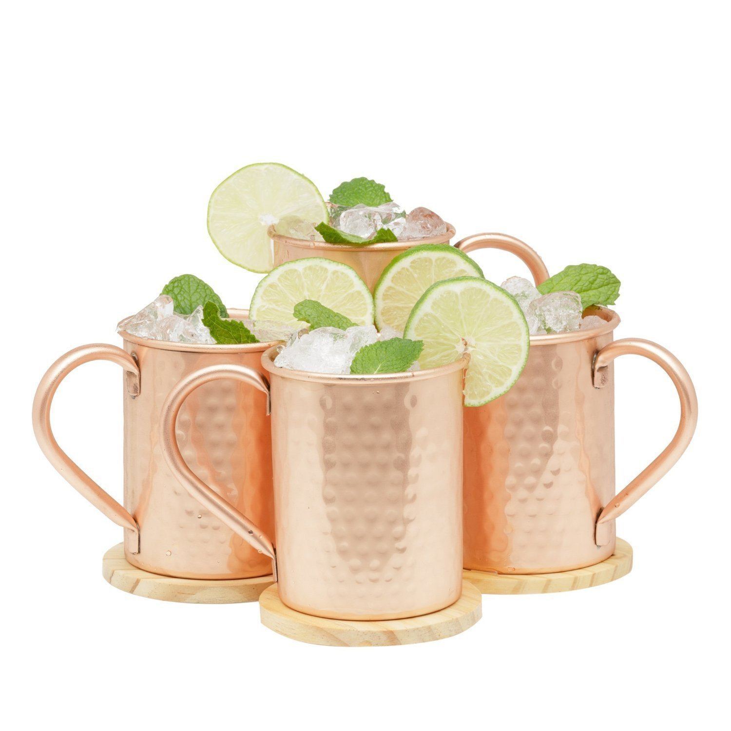 Classic Moscow Mule Mugs - Gift Set of 4 (16oz)