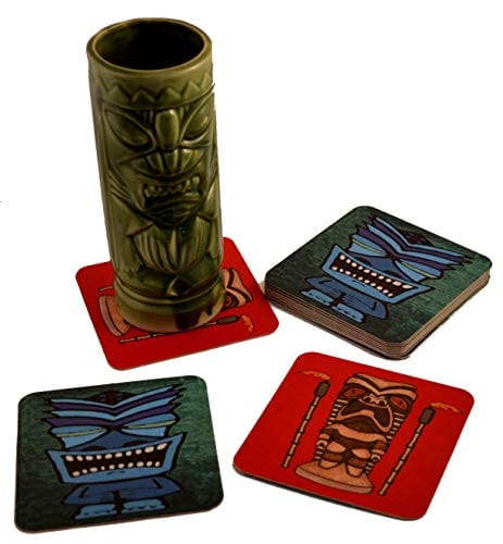 20 Tiki Bar Hawaiian Drink Cocktail Coasters