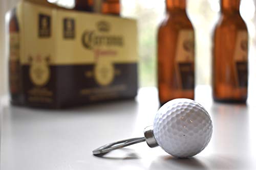 Golf Ball Bottle Opener, Golfer Beer Gift Novelty Item for The Golf Lover and Beer Enthusiast