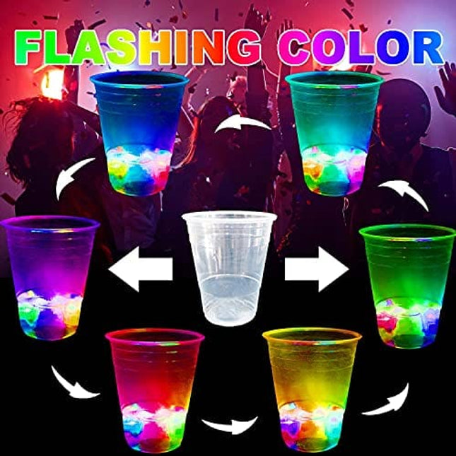 GLOWPONG All Mixed Up Glow-in-The-Dark Beer Pong Game Set for Indoor  Outdoor Nighttime