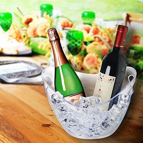 Agog - Ice Bucket Clear Acrylic 3.5 Liter Good for up to 2 Wine or Champagne Bottles Ice Bucket (1)