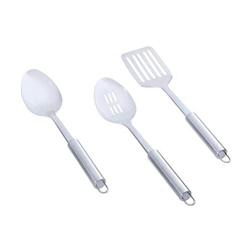 Amazon Basics Stainless Steel 3-Piece Cooking Utensil Set