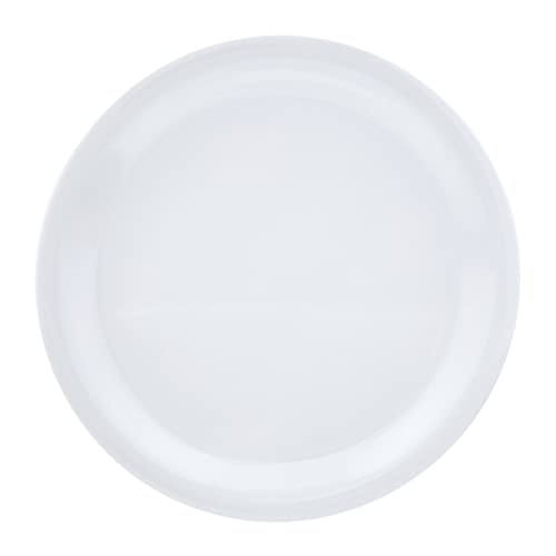 AmazonCommercial 7.25 in. White Melamine Oval Serving Platter - 6 Piece Set