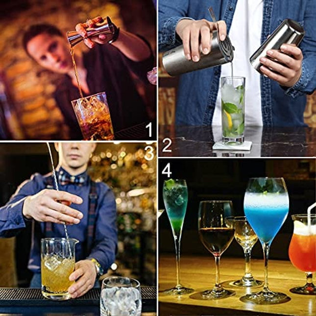 Cocktail Shaker - Koviti 12 Piece Bartender Kit - Stainless Steel Cock –  daniellewalkerenterprises
