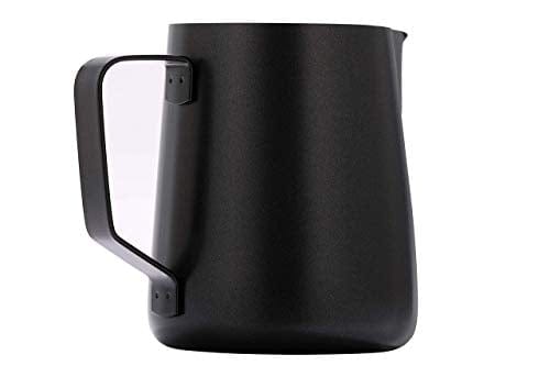 Apexstone Espresso Milk Frothing Pitcher 12 oz Black,Espresso Steaming Pitcher 12 oz,Coffee Milk Frothing Cup,Coffee Steaming Pitcher 12 oz/350 ml