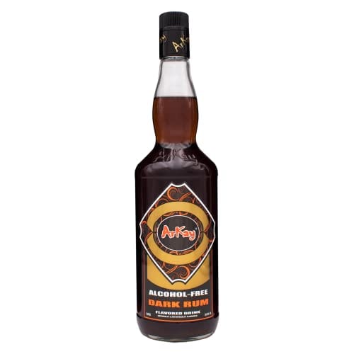 ArKay Non-Alcoholic Dark Rum | Make Great Zero Proof Cocktails | Rum Alternative | 0 Calories 0 Sugar |