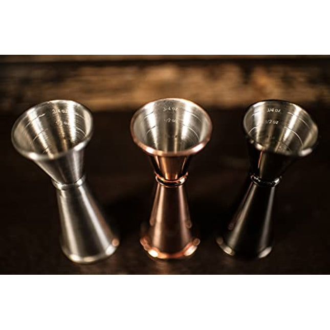 BARIANTTE Cocktail Measuring Jigger for Bartending Stainless Steel Double Jigger Liquor Shot Measure Cup Professional Japanese Jigger 2 oz 1 oz