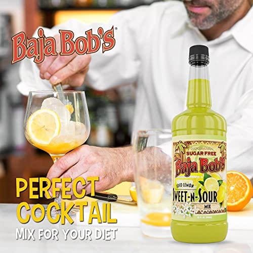 Baja Bob's Sugar Free SWEET AND SOUR Mix - 32 oz - Cocktail Mixer