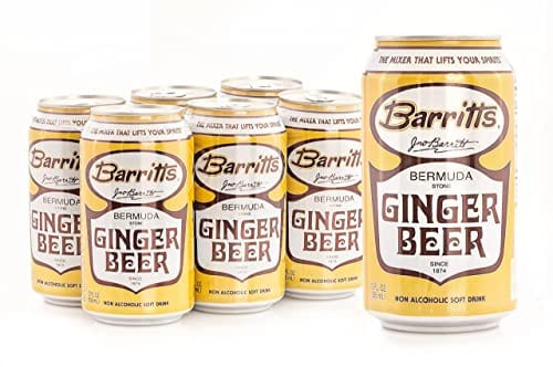 Barritt's Original Ginger Beer, Non-Alcoholic Soda Cocktail Mixer, 12 fl oz Cans, 12 Pack