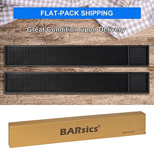 BARsics Rubber Bar Service Mat for Counter Top 24