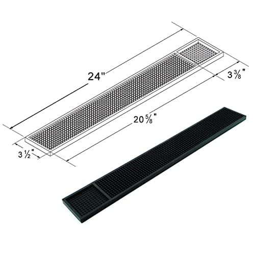 BARsics Rubber Bar Service Mat for Counter Top 24