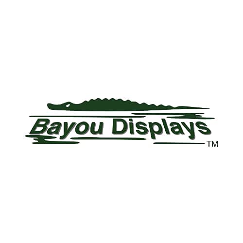 Bayou Displays - Clear Plastic Tri-fold Brochure Holders with Business Card Holder Desk Top or Wall Mount Acrylic Display Stand- 2 Pack